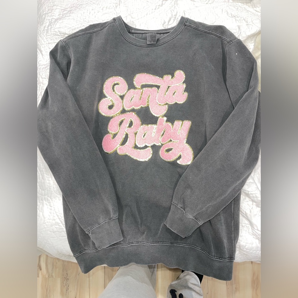 Santa Baby Comfort Colors Sweatshirt
